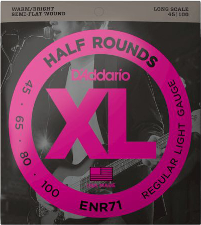 D Addario ENR71 Half Rounds Bass Regular Light