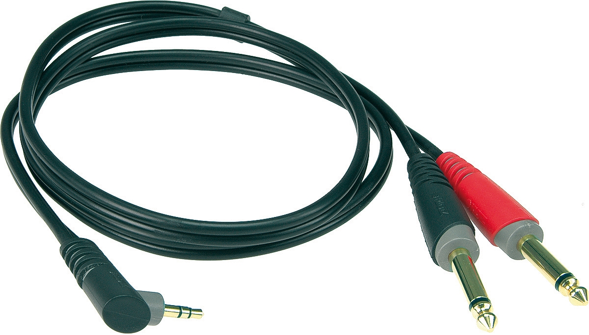 Klotz AY5A-0200 3.5mm mini jack/2x jack 2m Klotz AY5A-0200 3.5mm mini jack/2x jack 2m