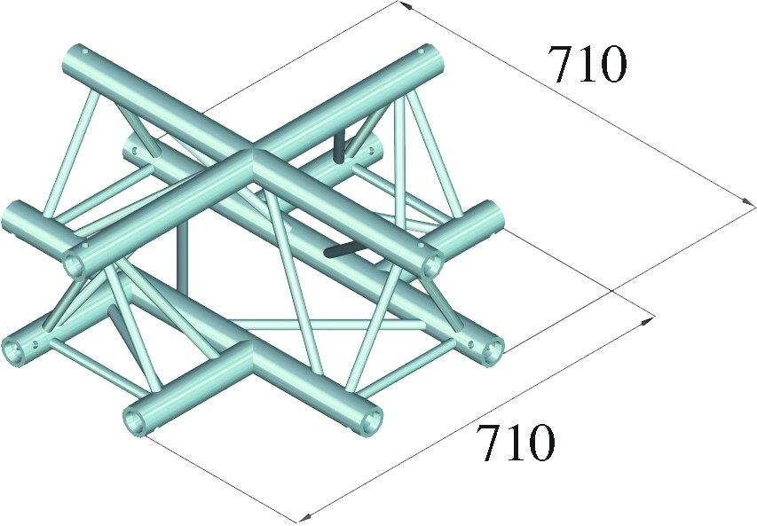 Alutruss TRILOCK 6082AC-41 4-Weg-Kreuzstück – Bild 2