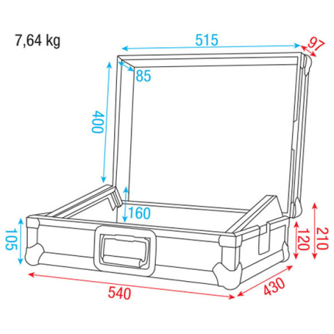 DAP-Audio 19" Mixer Case 8U – Bild 4