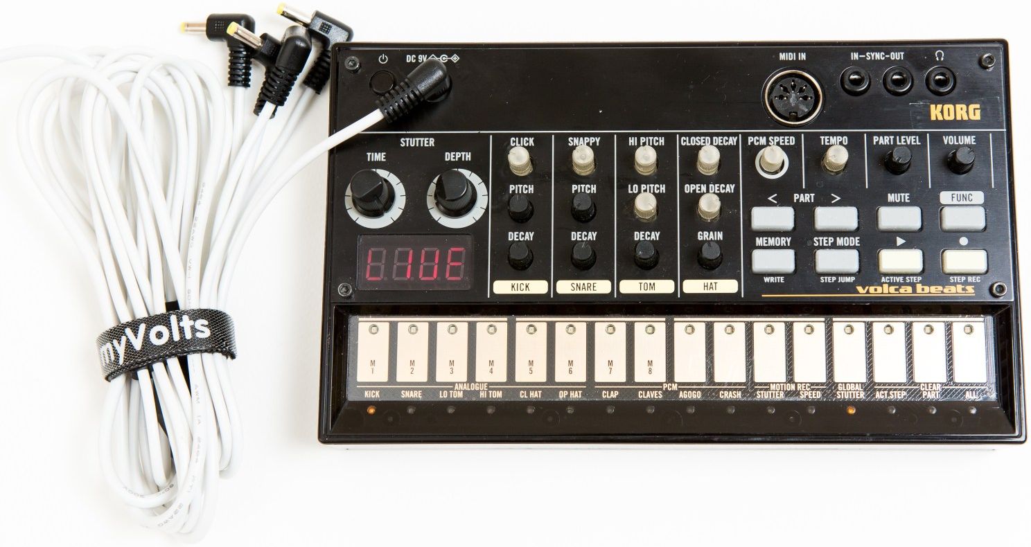 myVolts Power Splitter Cable Volca White with PSU