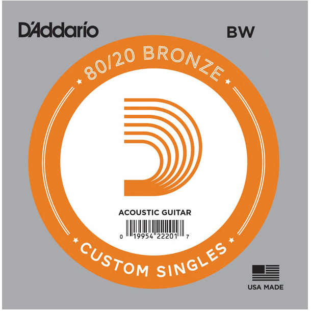 D Addario BW024 bronze wound single string