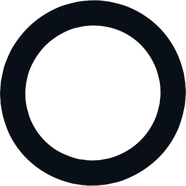 KickPort TRG-BL T-Ring, black Bassdrum Lochverstärkungsring, 5", selbstklebend