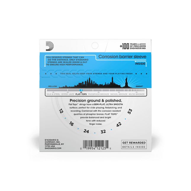D Addario EFT 16 Phosphor Pronze Flat Tops – Bild 2