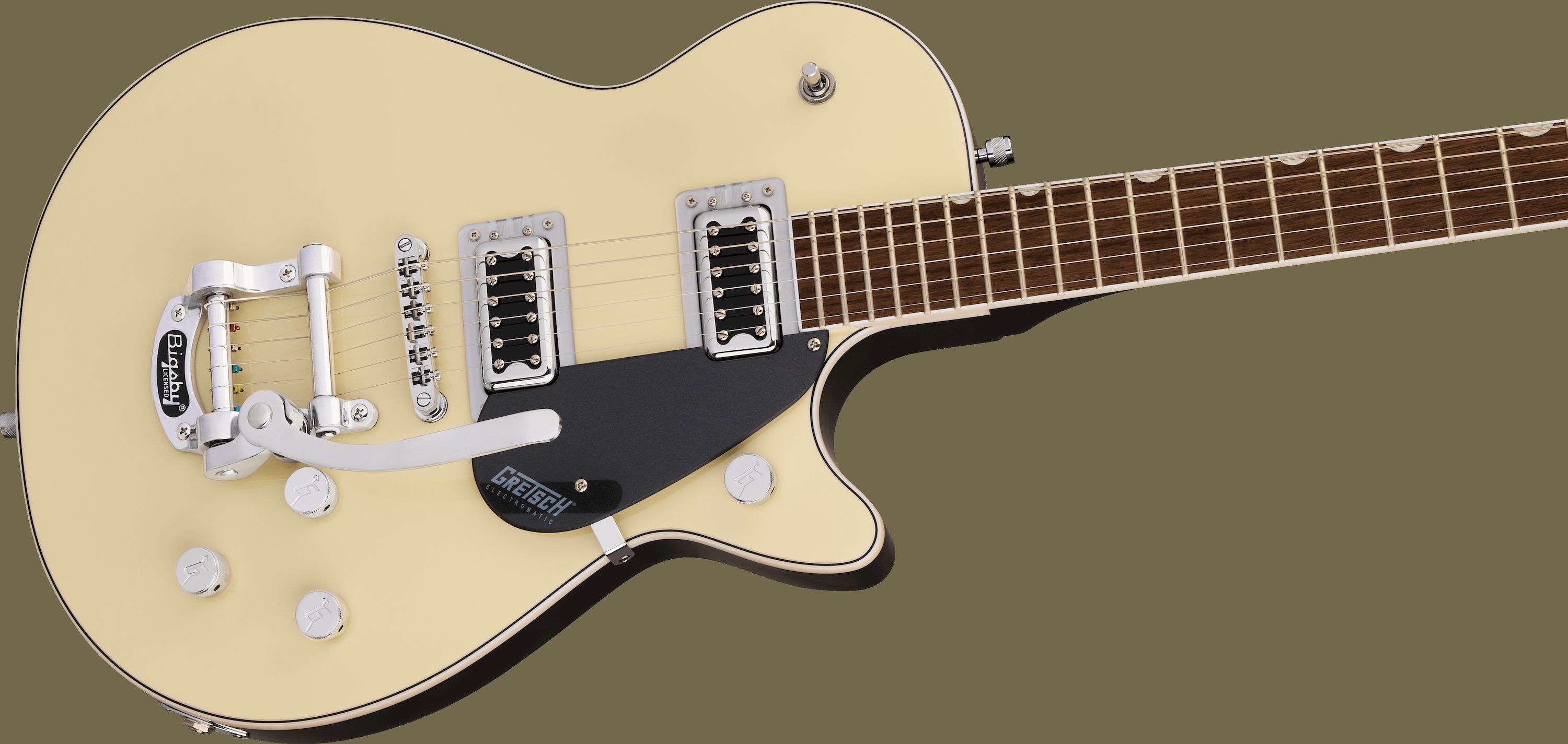 Gretsch G5230T Electromatic Jet FT Single-Cut Bigsby Two-Tone Vintage White/ London Grey – Bild 3