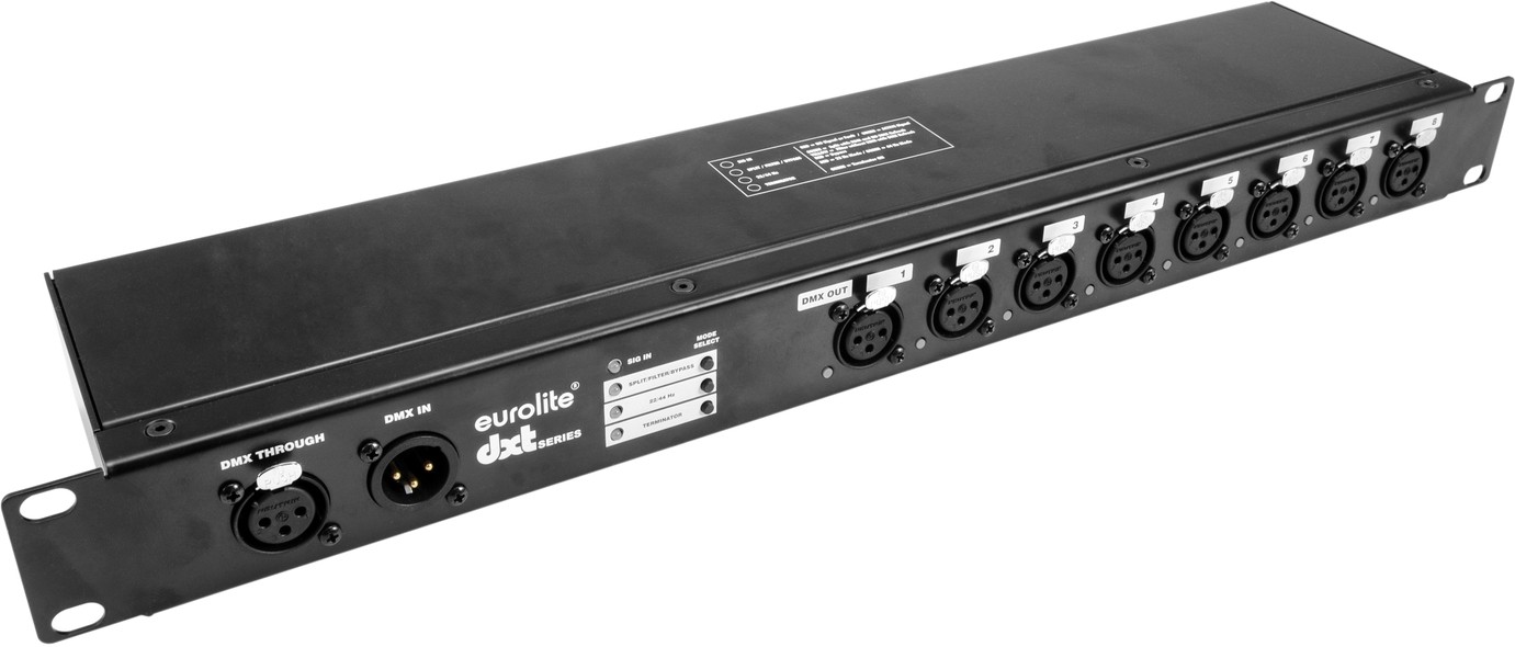 Eurolite DXT-SP 1in/8out PRO DMX RDM Splitter 3pol XLR