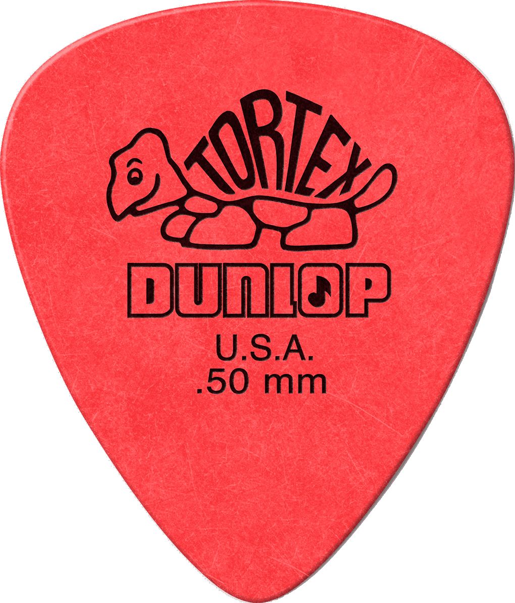 Dunlop Tortex Plektren 0,50mm rot 418P50 12er Pack – Bild 3