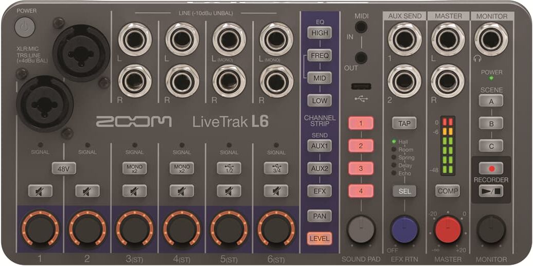 Zoom LiveTrak L-6   Zoom LiveTrak L-6