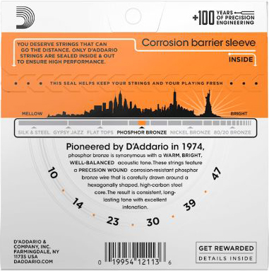 D Addario EJ 15 010-047 Phosphor Bronze 