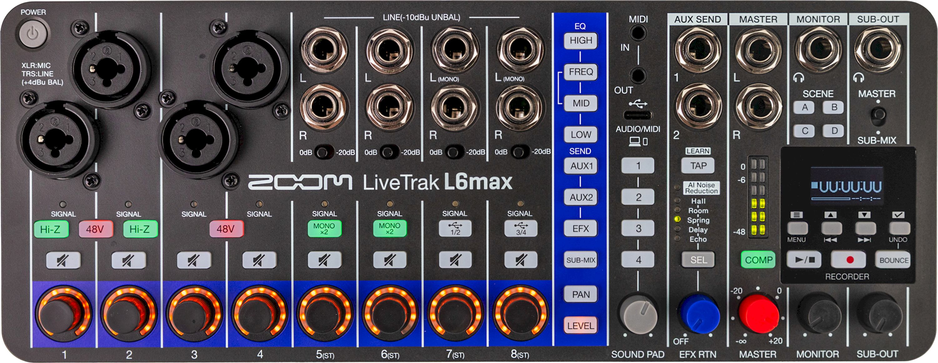Zoom LiveTrak L-6max