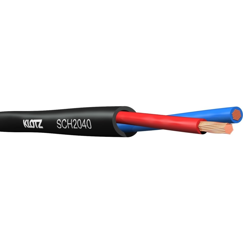Klotz SCH2040 Lautsprecherkabel 2x4mm -Meterware-