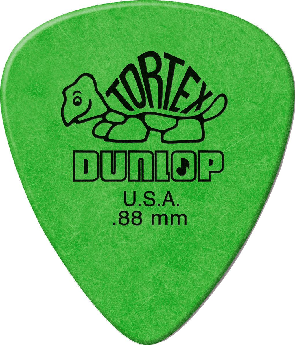 Dunlop Tortex Plektren 0,88mm grün 418P88 12er Pack – Bild 3