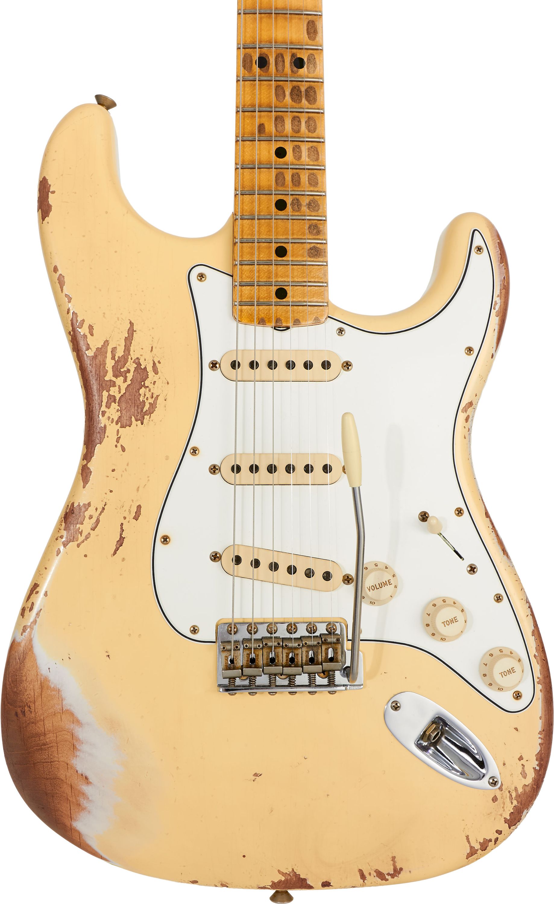 Fender Custom Shop 1969 Stratocaster Heavy Relic Aged Vintage White