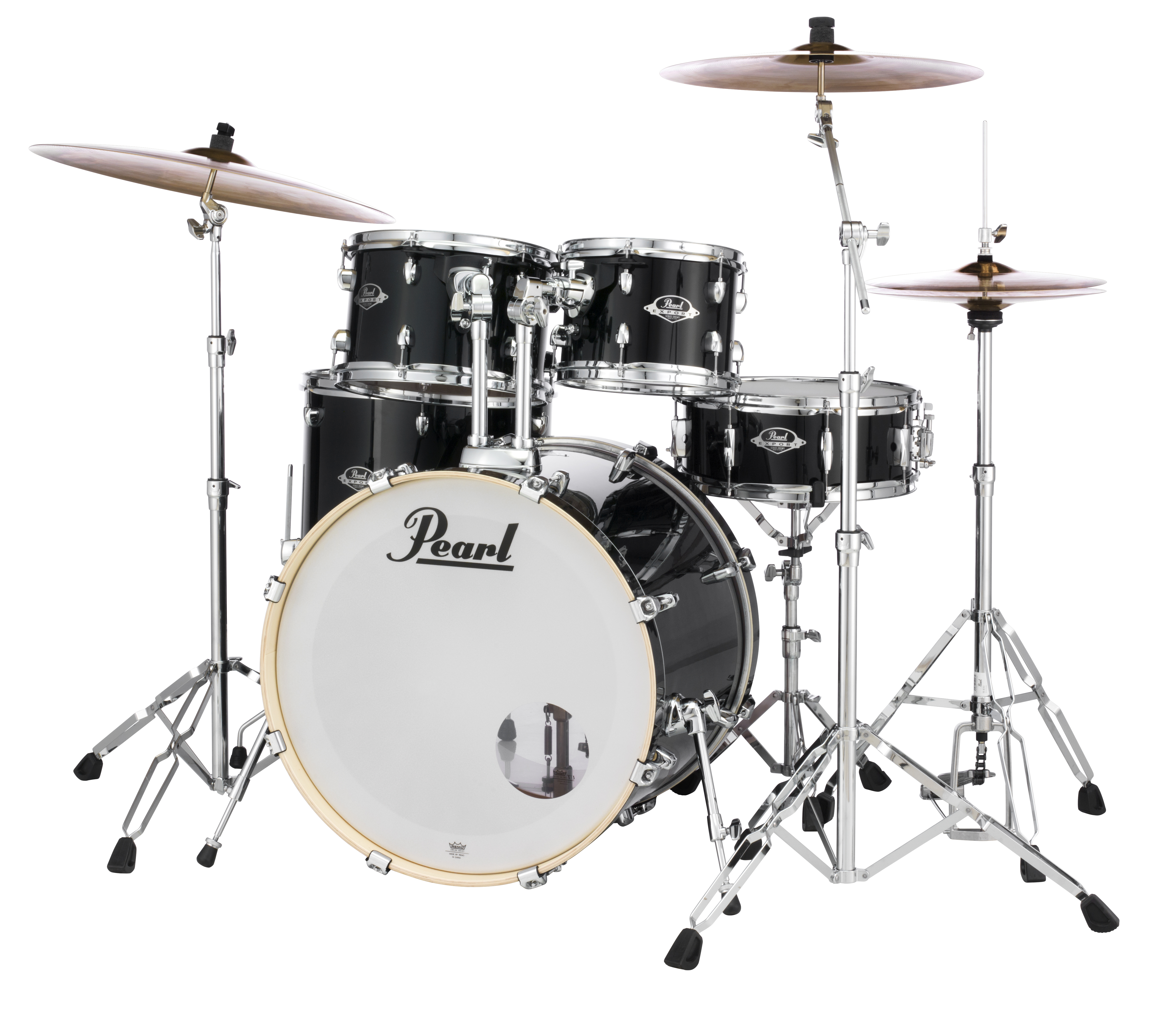 Pearl EXX725SBR/C31 Export Drum-Set Jet Black/Sabian SBR – Bild 2