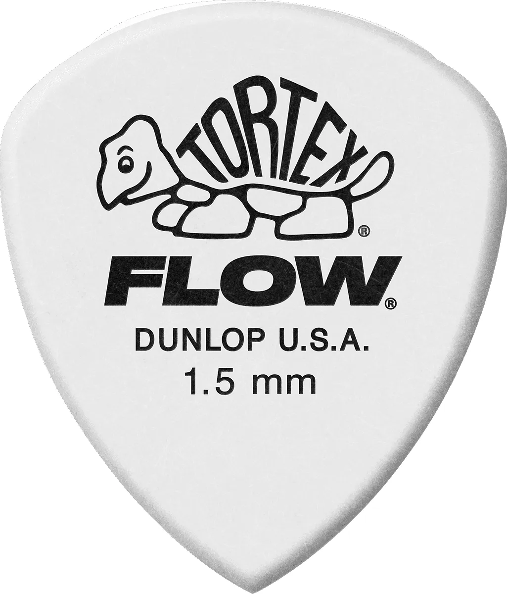 Dunlop Tortex Flow Plektren Standard 1,50 mm weiß 558P073 12er Pack – Bild 3