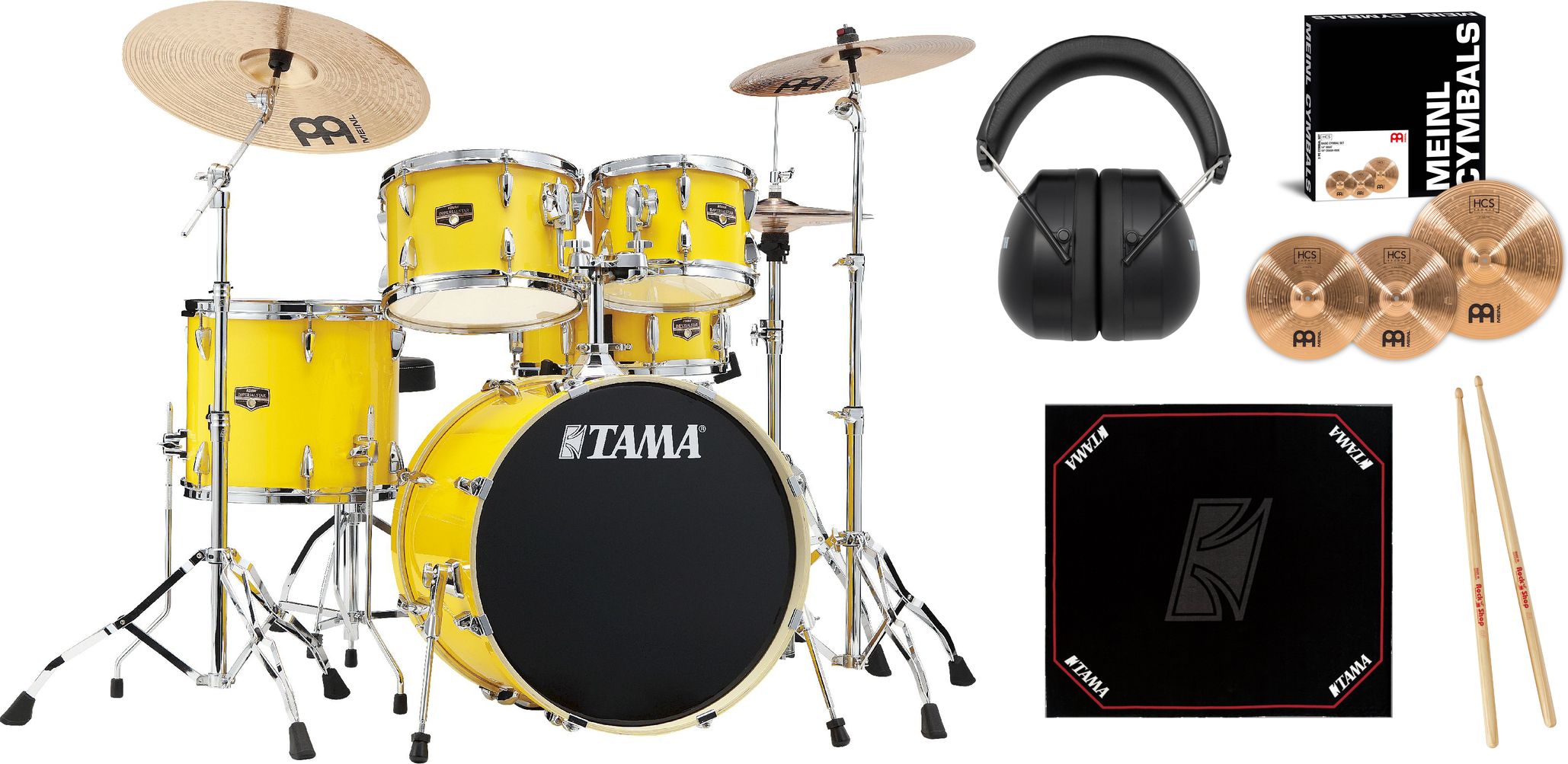 Tama Imperialstar Bundle - Electric Yellow 20"