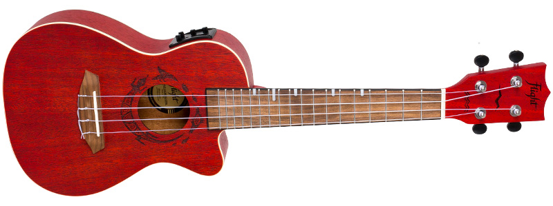 Flight DUC 380 CEQ Coral Concert Ukulele inkl. Bag
