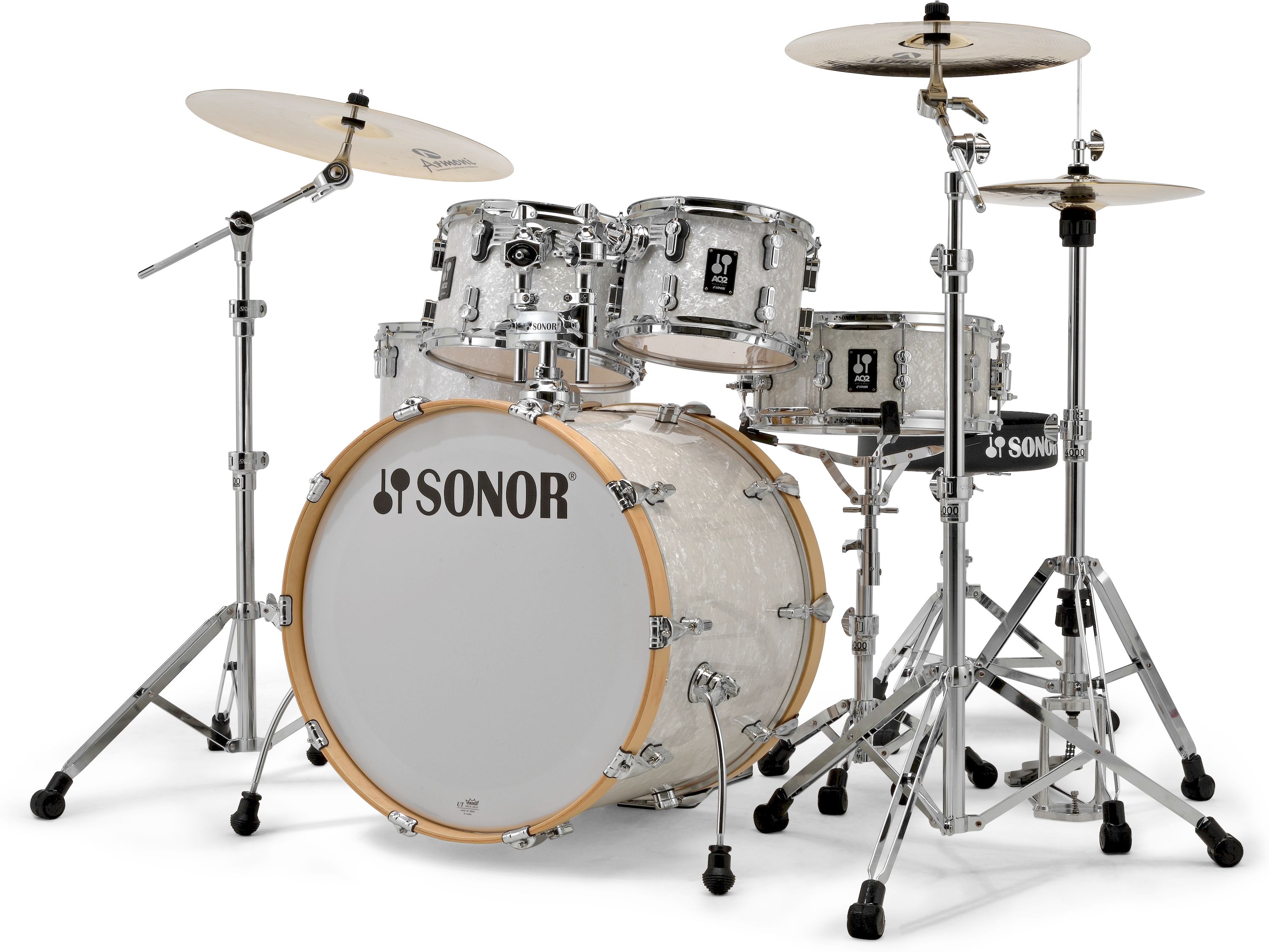 Sonor AQ2 Stage Set WHP Drum-Set 5tlg. White Pearl Sonor AQ2 Stage Set WHP Drum-Set 5tlg. White Pearl
