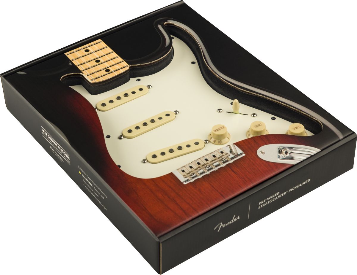 Fender Pre-Wired Strat Pickguard Pure Vintage 59 Pickups Parchment PG 11-Hole – Bild 3