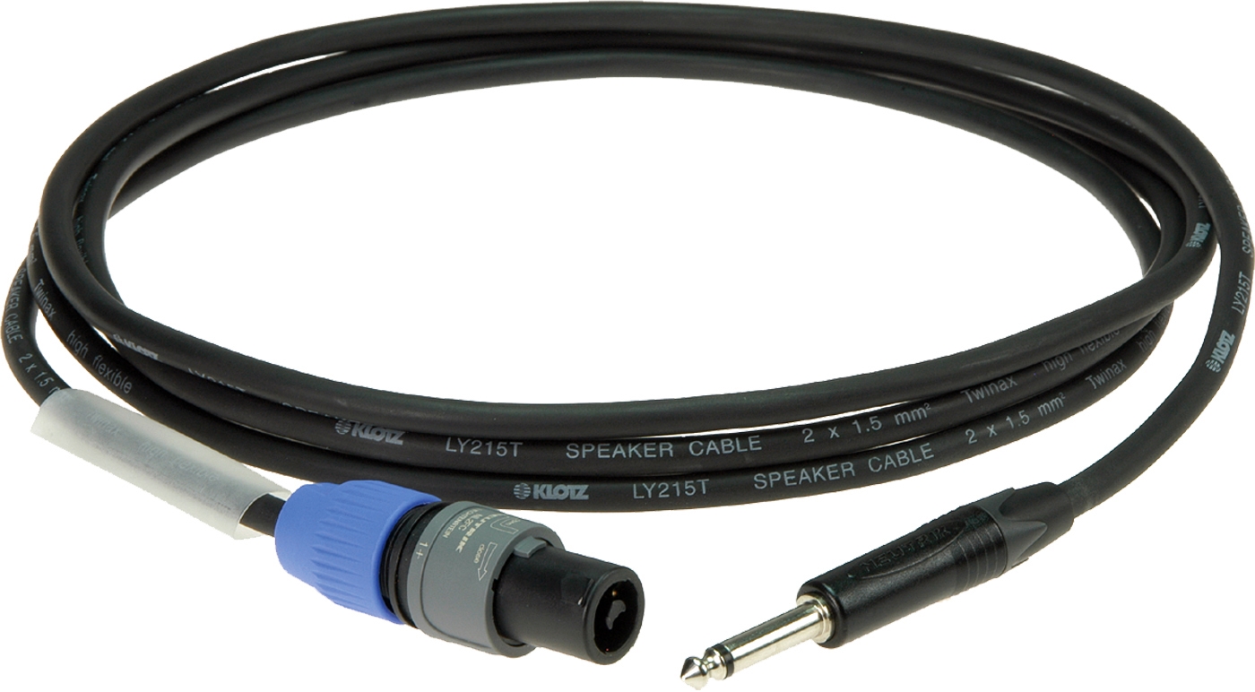 Klotz SC1 SP03SW 3m Speakerkabel Speakon-Klinke 2x1,5mm