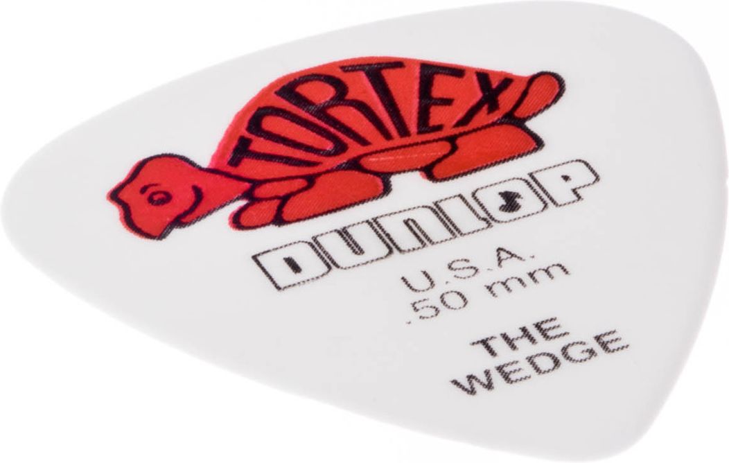Dunlop Tortex Wedge Plektrum 0.50mm weiß 424R50 – Bild 3