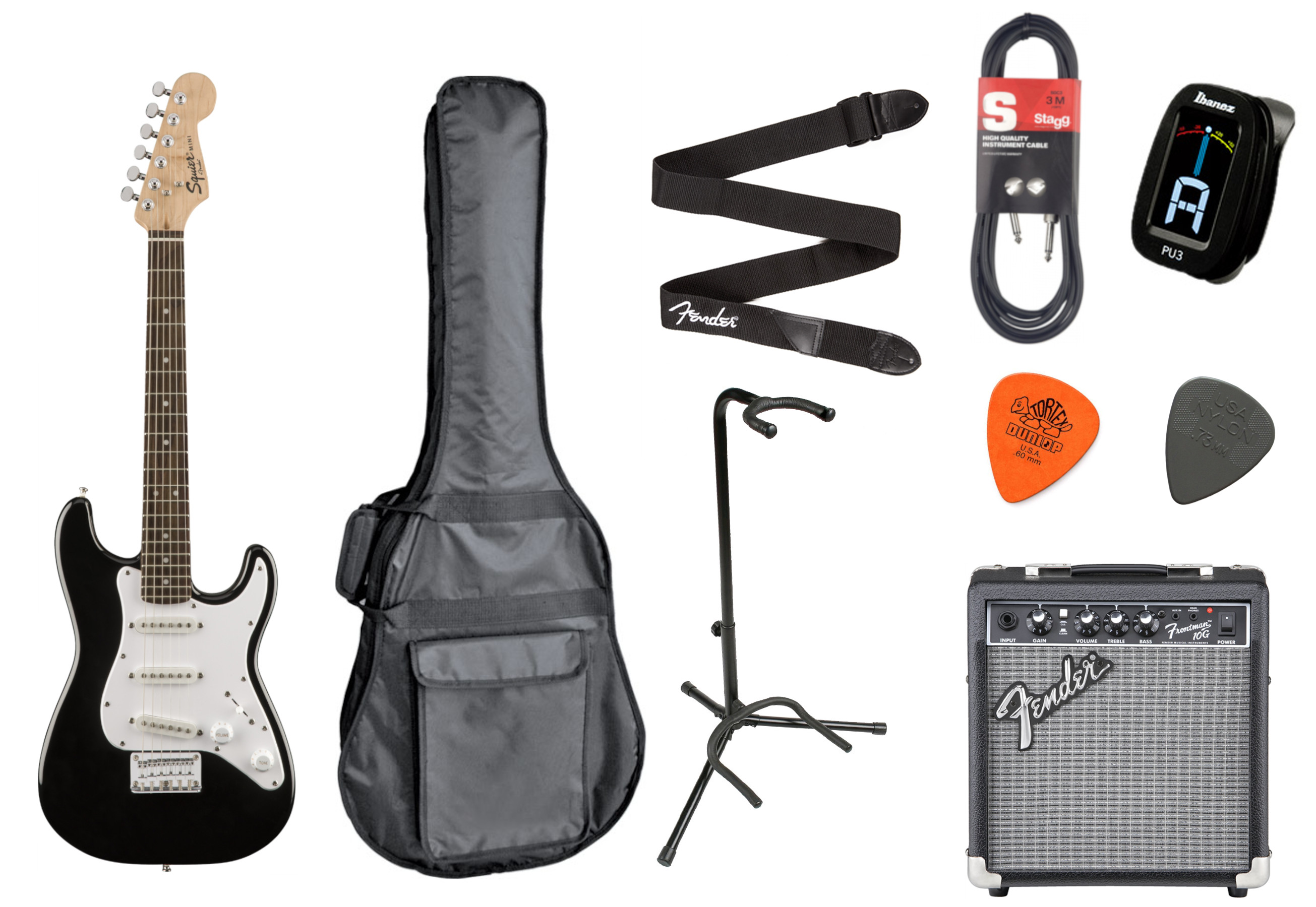 Fender Squier Starter Set MINI Strat Black Fender Squier Starter Set MINI Strat Black