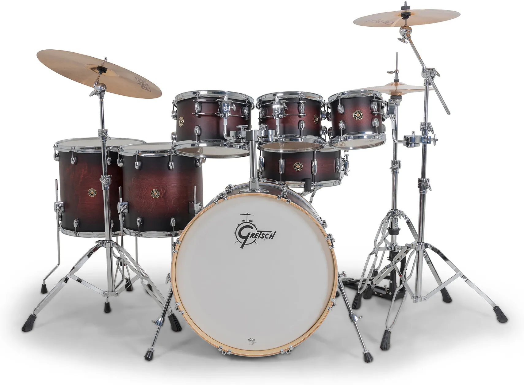 Gretsch GR815.040 Catalina Maple Shell Pack - Satin Deep Cherry Burst (8"/10"/12"/14"/16"/22"/14"x6,5") – Bild 2