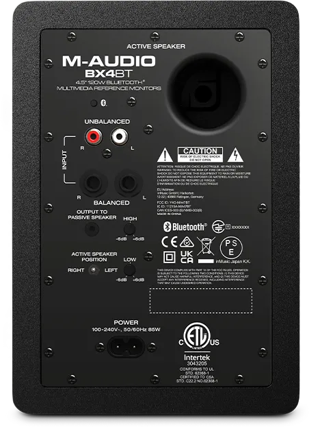 M-Audio BX4BT 4.5” Bluetooth Multimedia-Referenzmonitore -Paarpreis- – Bild 3