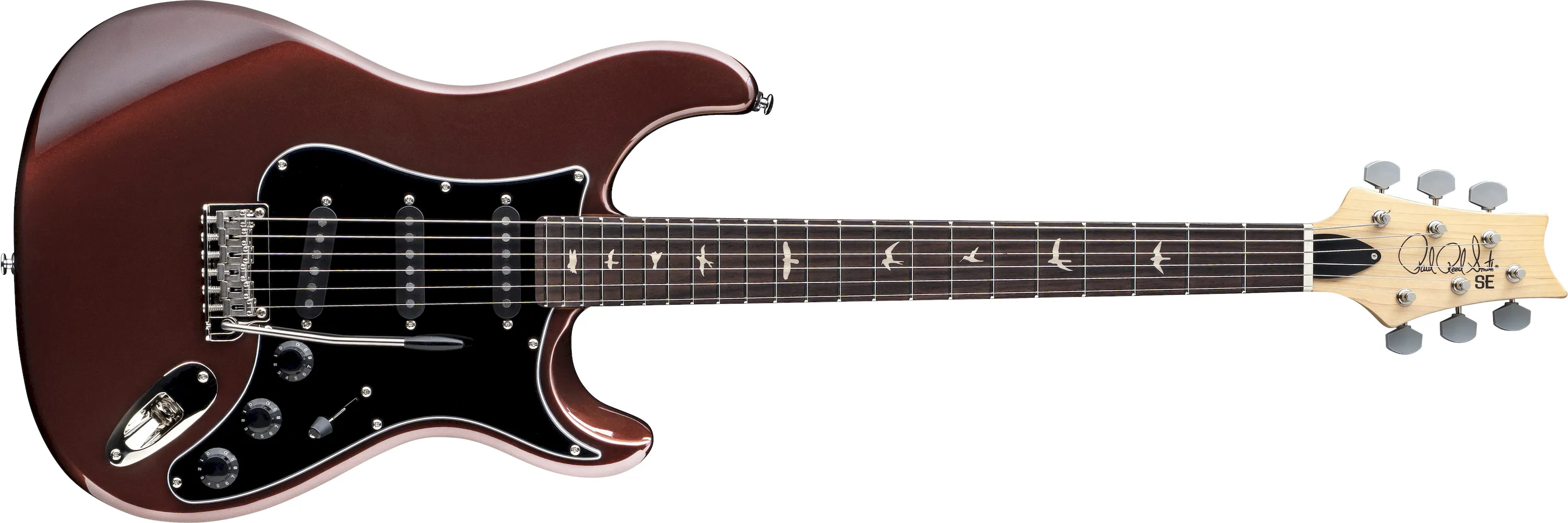 PRS SE John Mayer Silver Sky Defender Sedona Red
