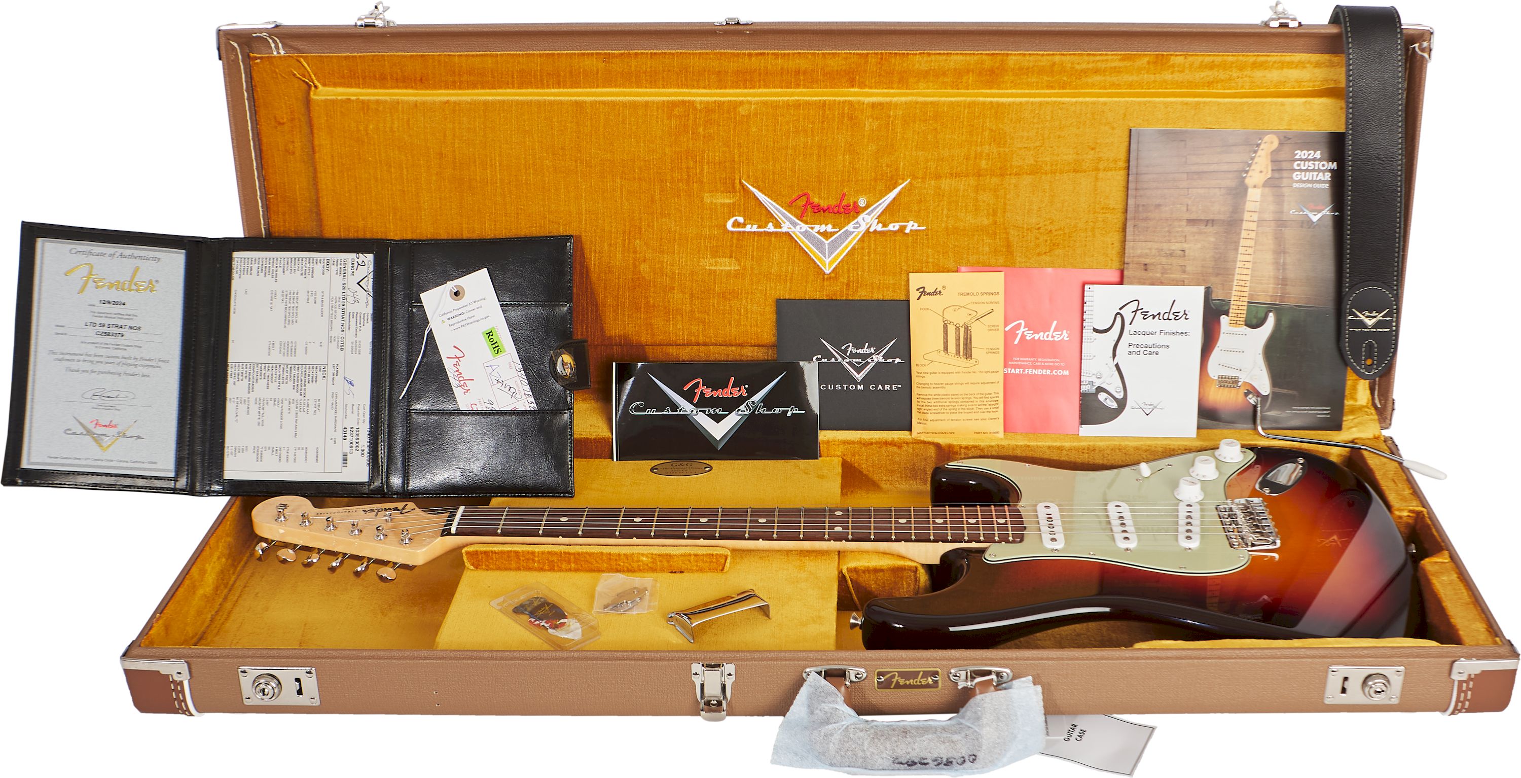 Fender Custom Shop 1959 Stratocaster NOS Chocolate 3-Tone Sunburst Limited Edition – Bild 8