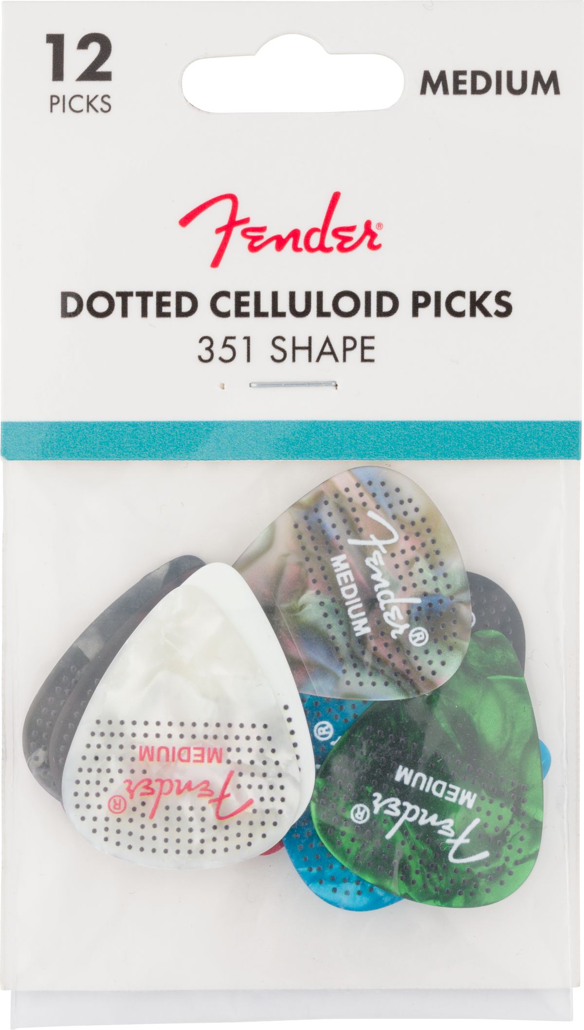Fender Plectrum Standard 351 Medium Dotted 12 Pack