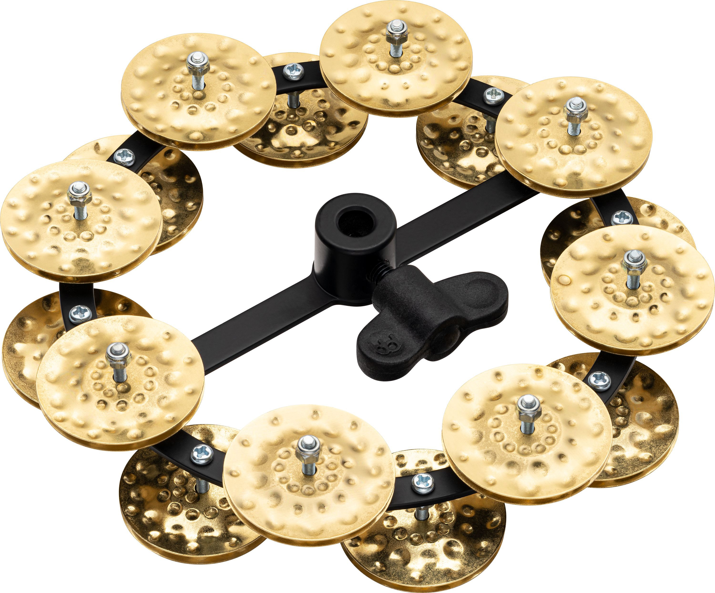 Meinl HTHH2B-BK HiHat Tambourine 2 reihig Messingschellen