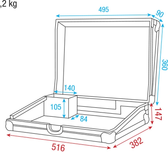 Showtec Case for Light Controller 6U Showtec Case for Light Controller 6U
