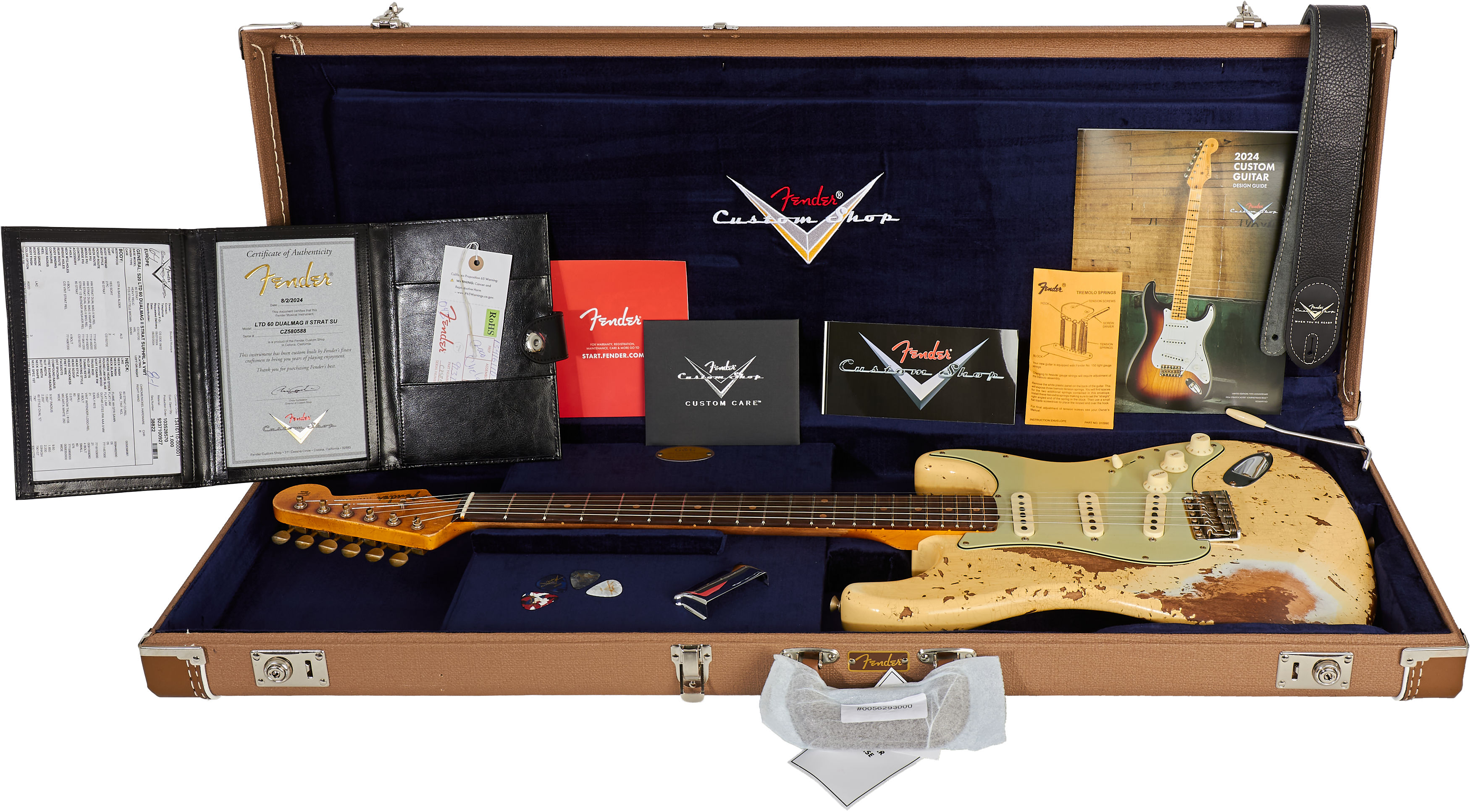 Fender Custom Shop 1960 Stratocaster DualMag Super Heavy Relic Aged Vintage White Limited Edition