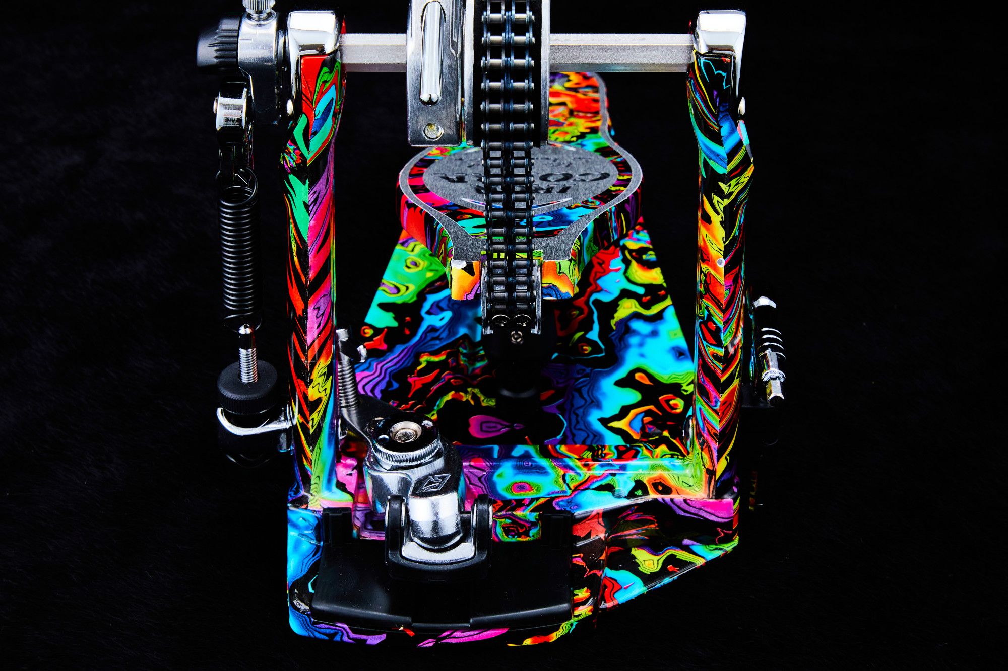 Tama HP900PMPR Iron Cobra Power Glide Single Pedal - Marble Psychedelic Rainbow Finish Tama HP900PMPR Iron Cobra Power Glide Single Pedal - Marble Psychedelic Rainbow Finish