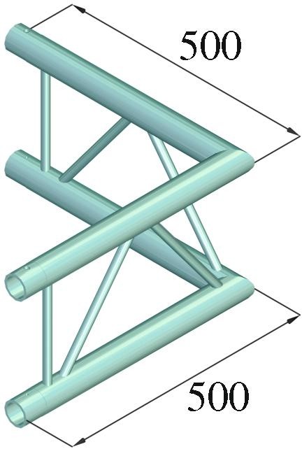 Alutruss BILOCK BQ2-PAC21V 2-Weg Ecke 90° – Bild 2