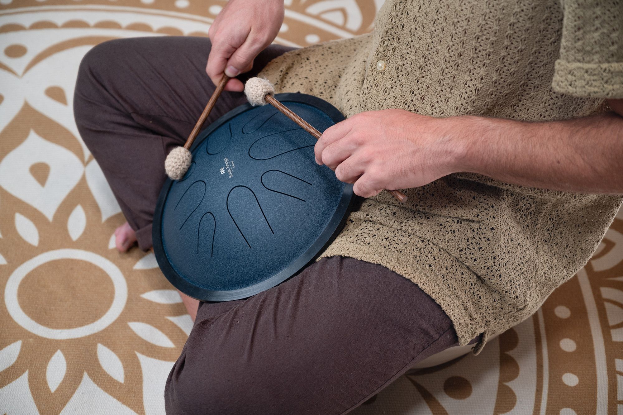 Meinl CSTD2NB Sonic Energy Compact Steel Tongue Drum C-Moll 10"/432hz Navy Blue – Bild 7