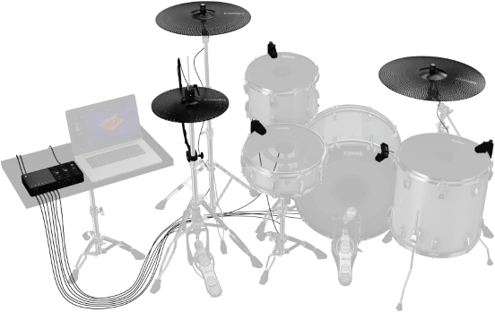 EVANS EHSP-1-P421C Hybrid Sensory Percussion E-Kit System – Bild 3