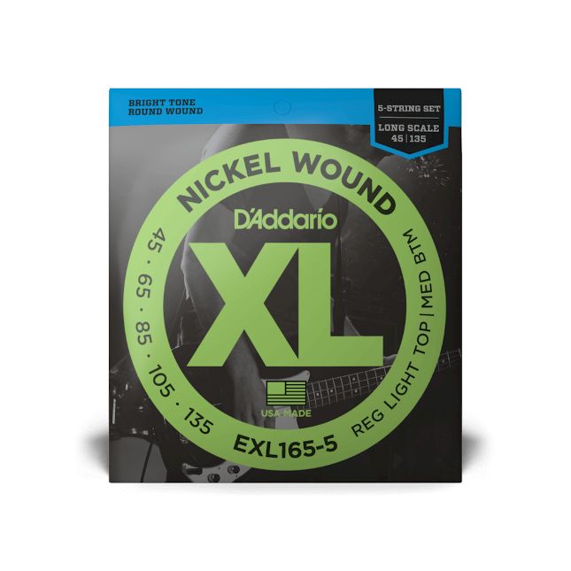 D Addario EXL 165-5 045-135 Custom Light 5-String D Addario EXL 165-5 045-135 Custom Light 5-String
