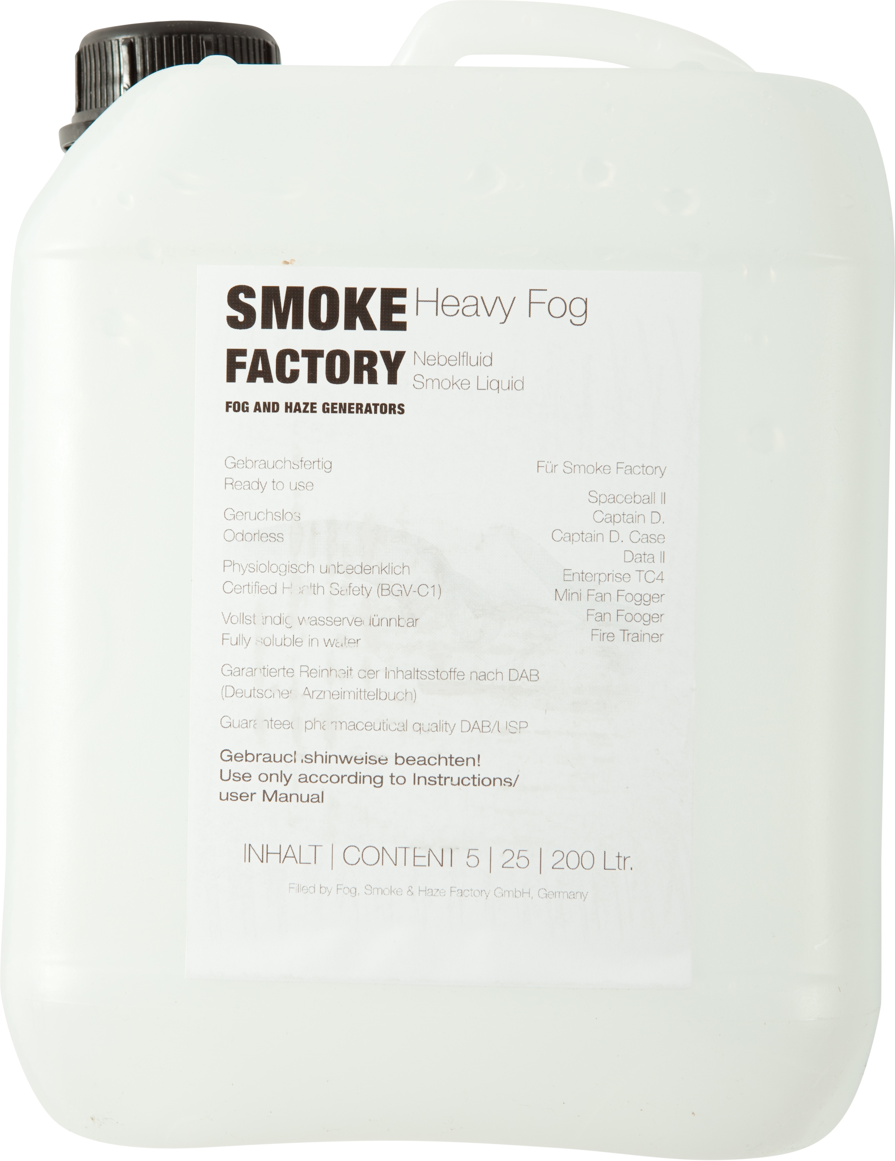 Smoke Factory Nebelfluid Heavy Fog 5l Smoke Factory Nebelfluid Heavy Fog 5l