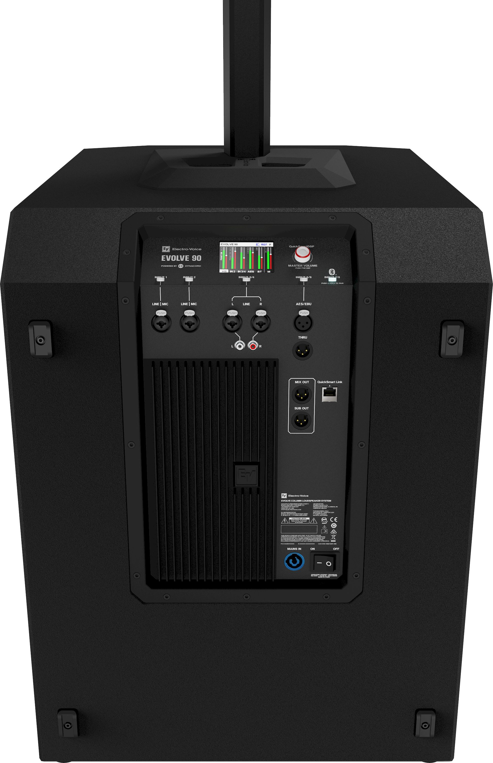 EV EVOLVE90-KB Säulensystem schwarz