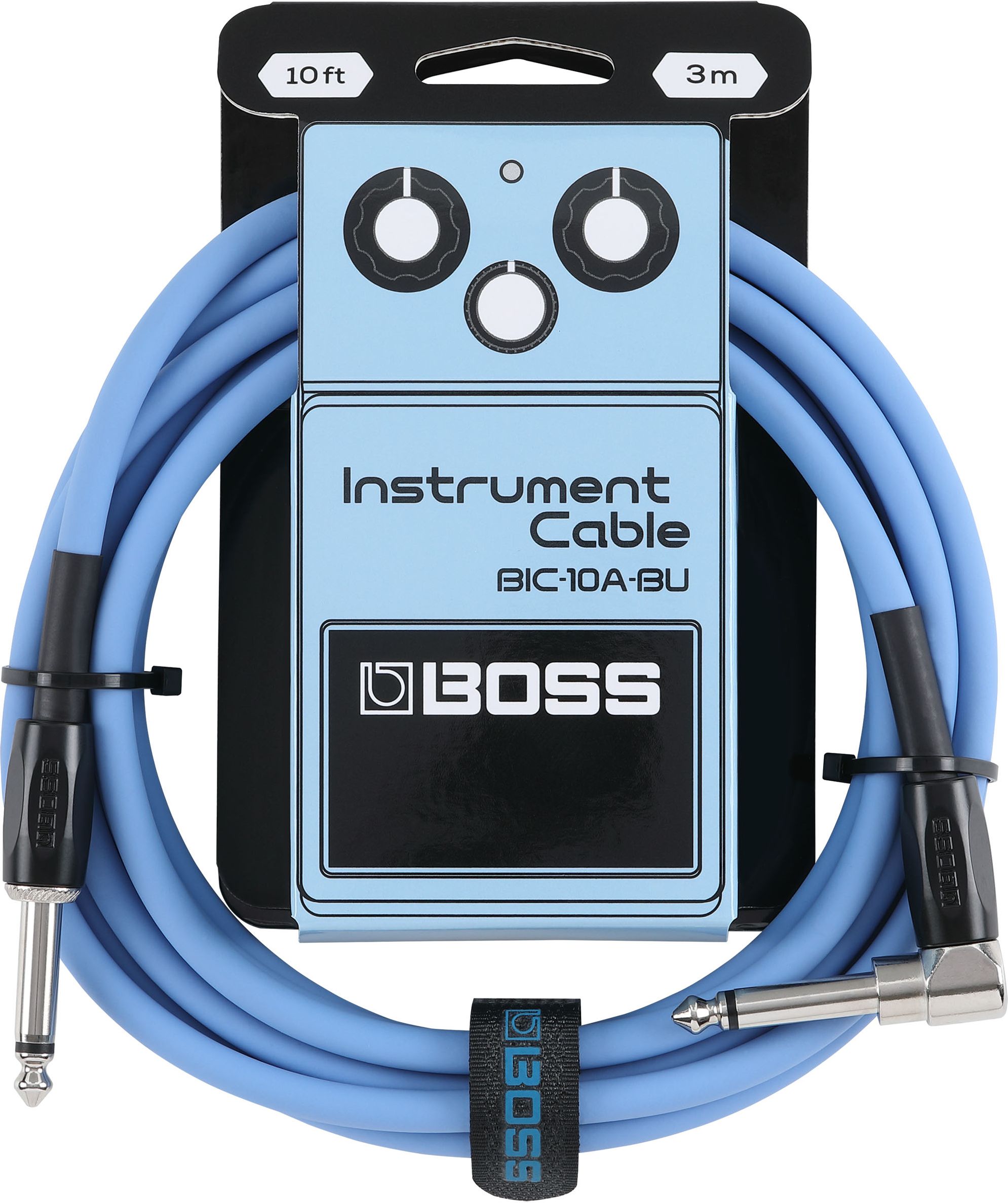 Boss Kabel BIC-10A-BU winkel/gerade Blue 3m