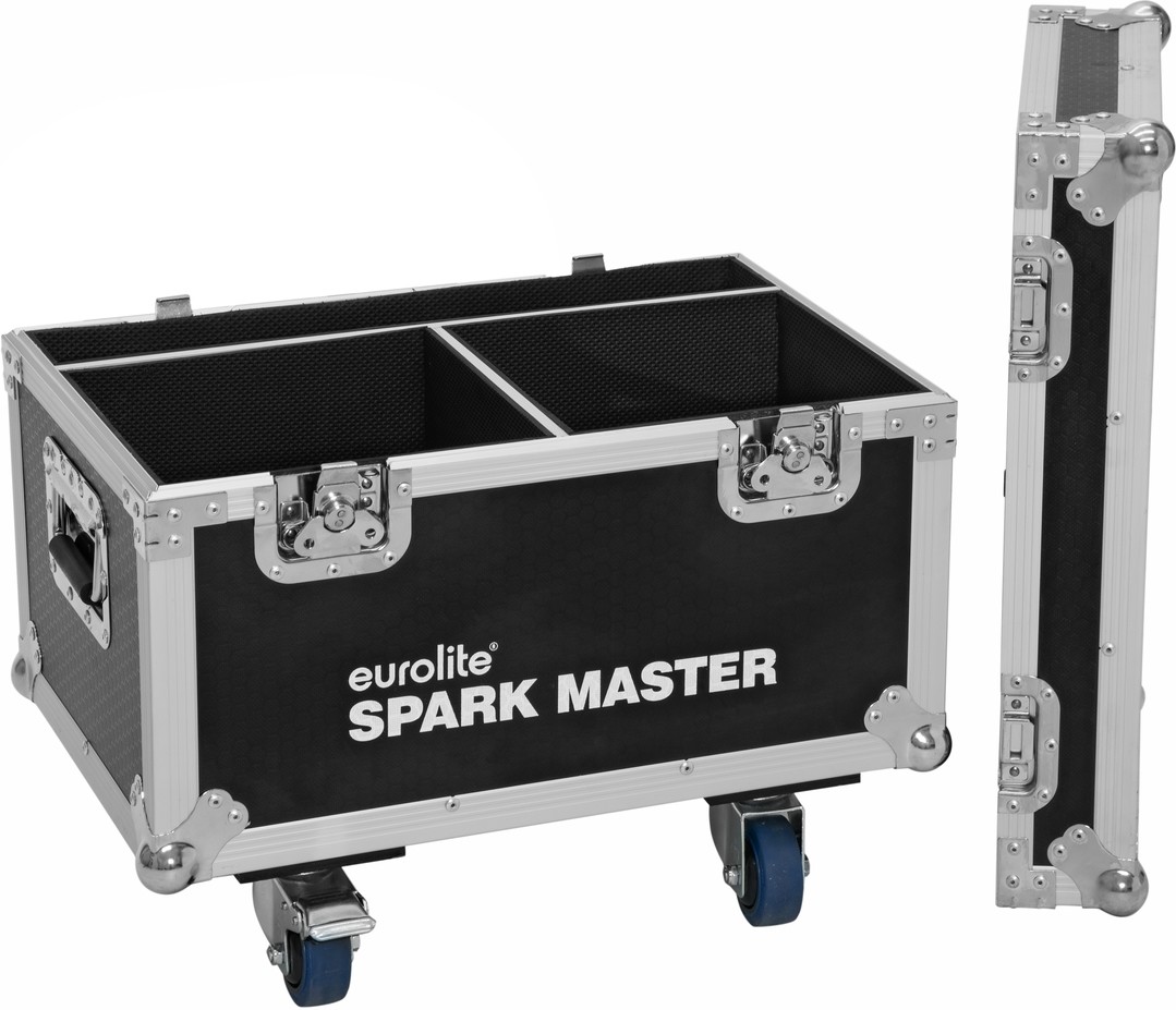 ROADINGER Flightcase 2x Spark Master mit Rollen