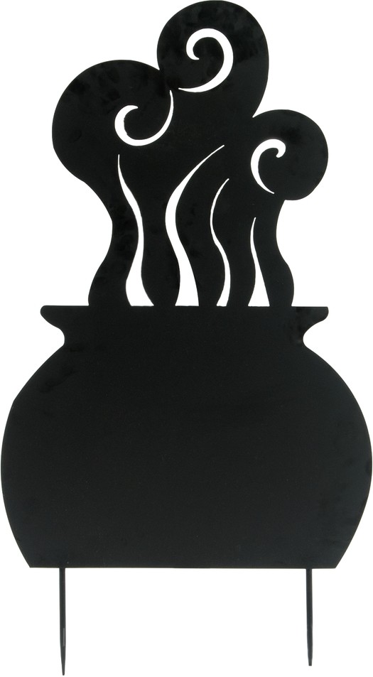 EUROPALMS Silhouette metal witch pot, 83cm EUROPALMS Silhouette metal witch pot, 83cm