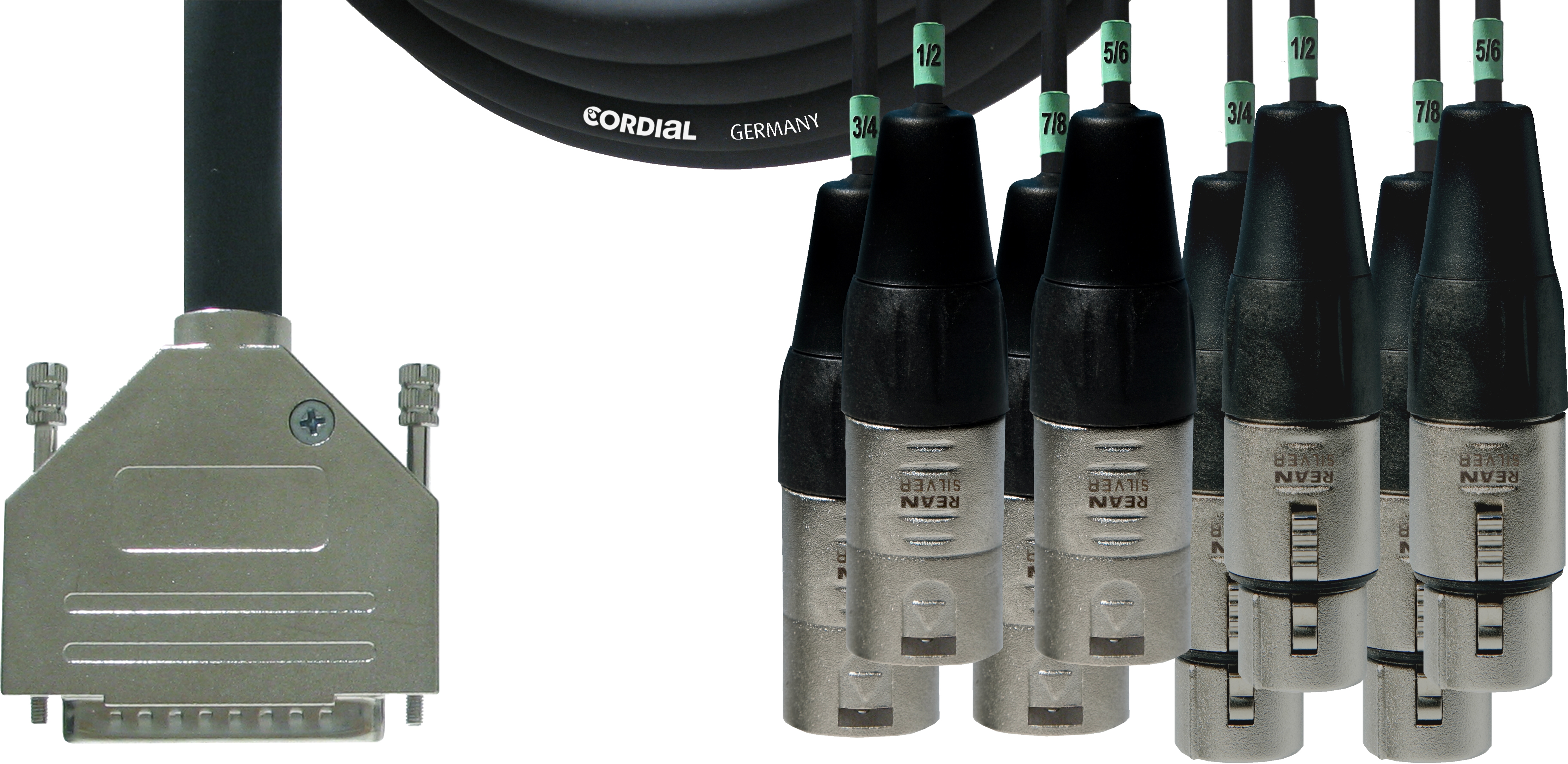 Cordial CFD 1,5 DFMT Multicore AES/EBU TM 8Ch 1,5m SubD25/XLR - Neutri Cordial CFD 1,5 DFMT Multicore AES/EBU TM 8Ch 1,5m SubD25/XLR - Neutri