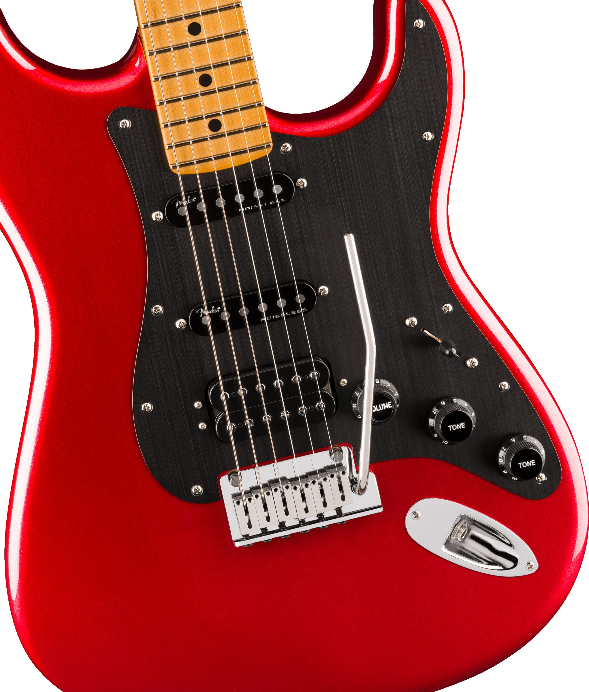 Fender American Ultra II Stratocaster HSS Sinister Red/MN – Bild 4