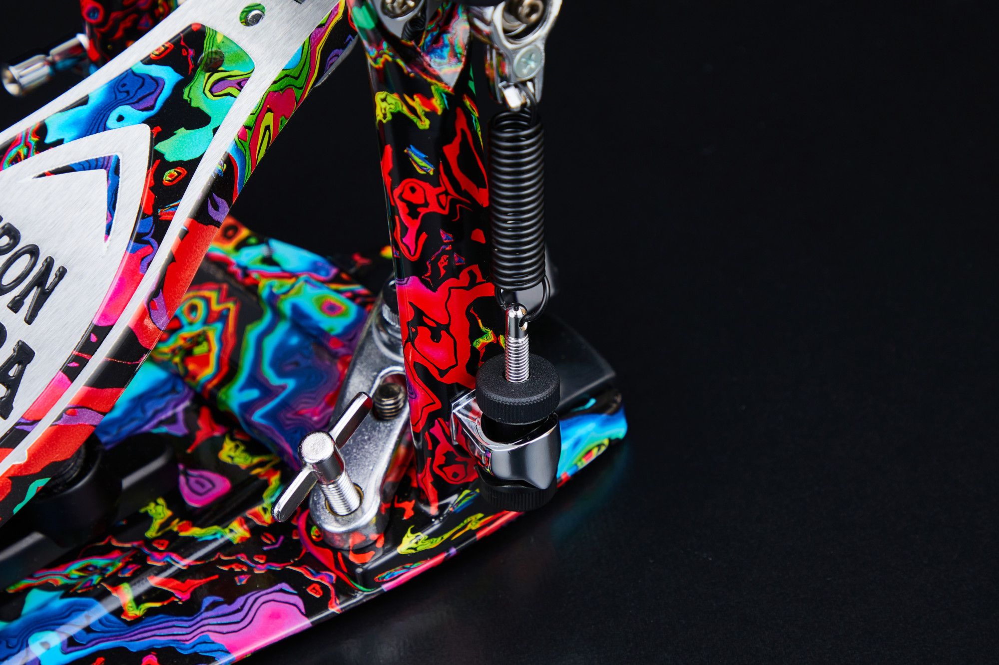 Tama HP900PWMPR Iron Cobra Power Glide Twin Pedal - Marble Psychedelic Rainbow Finish Tama HP900PWMPR Iron Cobra Power Glide Twin Pedal - Marble Psychedelic Rainbow Finish