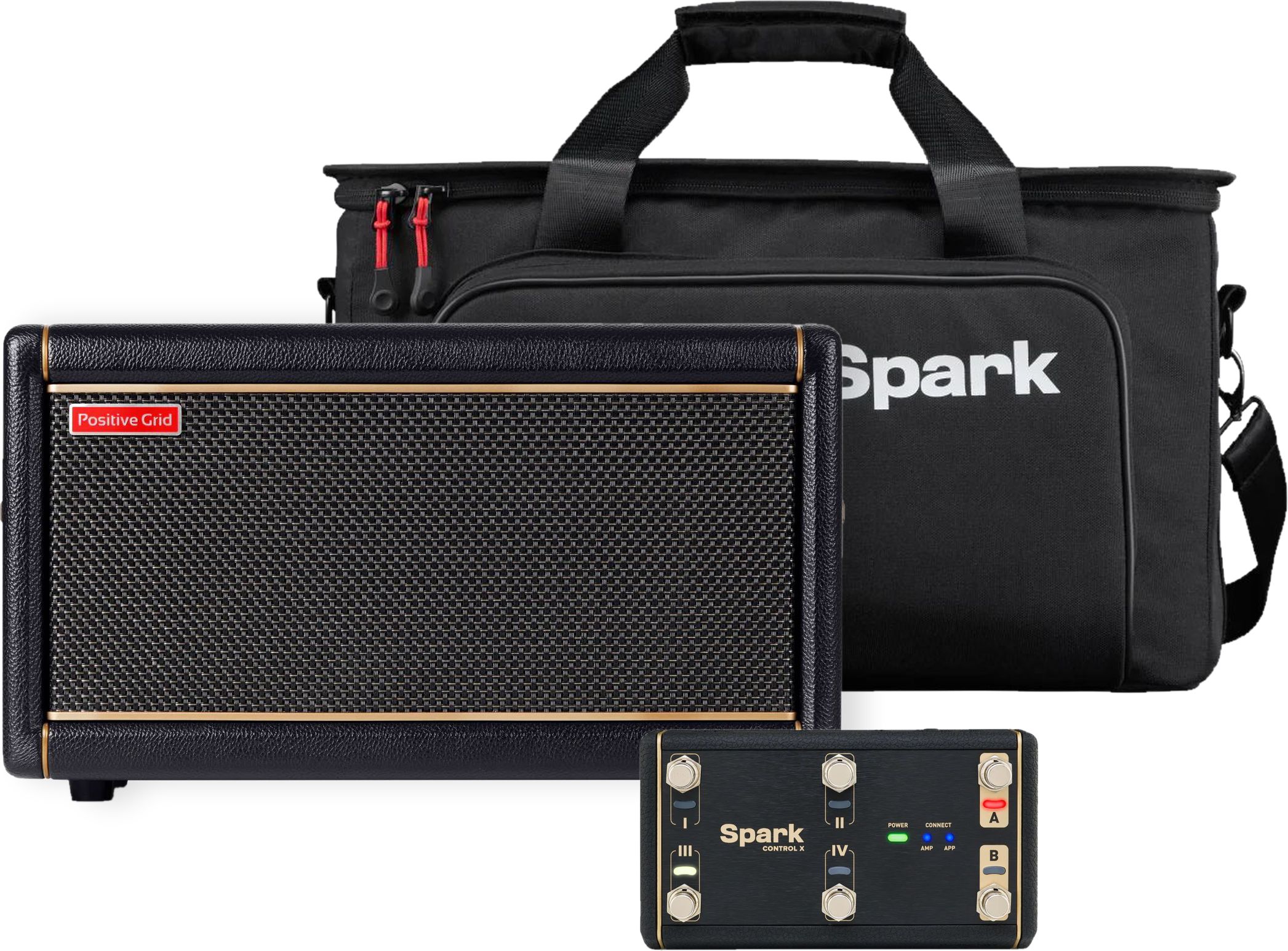 Positive Grid Spark 2 Black Control X Bag Bundle Positive Grid Spark 2 Black Control X Bag Bundle