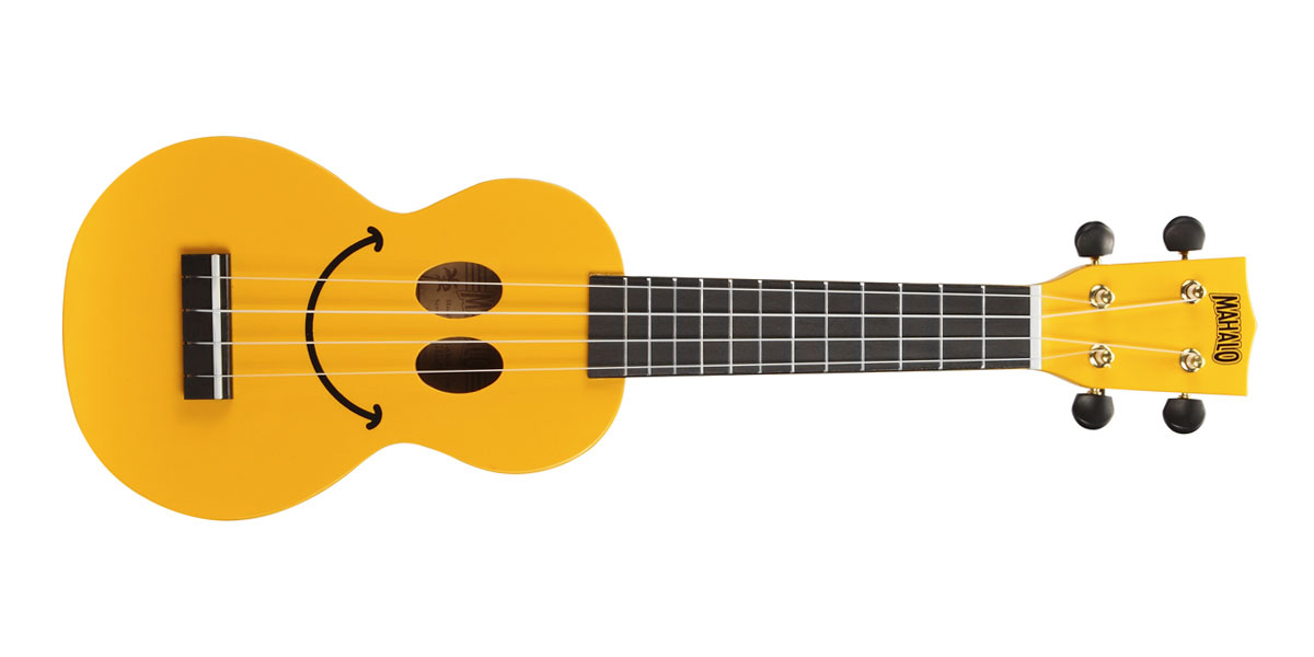 Mahalo Smiley Soprano Ukulele Yellow