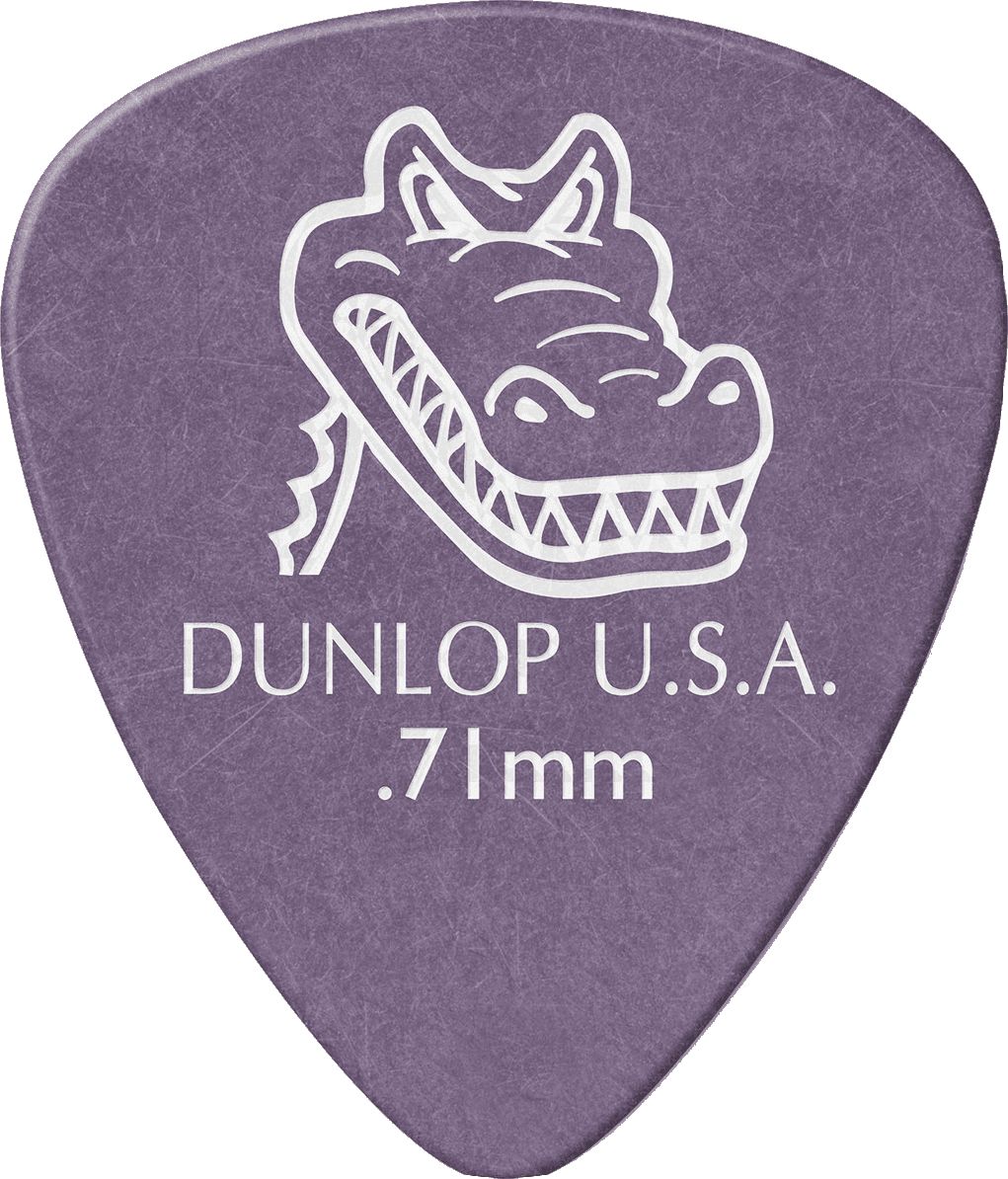 Dunlop Gator picks 0,71mm light purple 417P71 pack of 12 – Bild 3